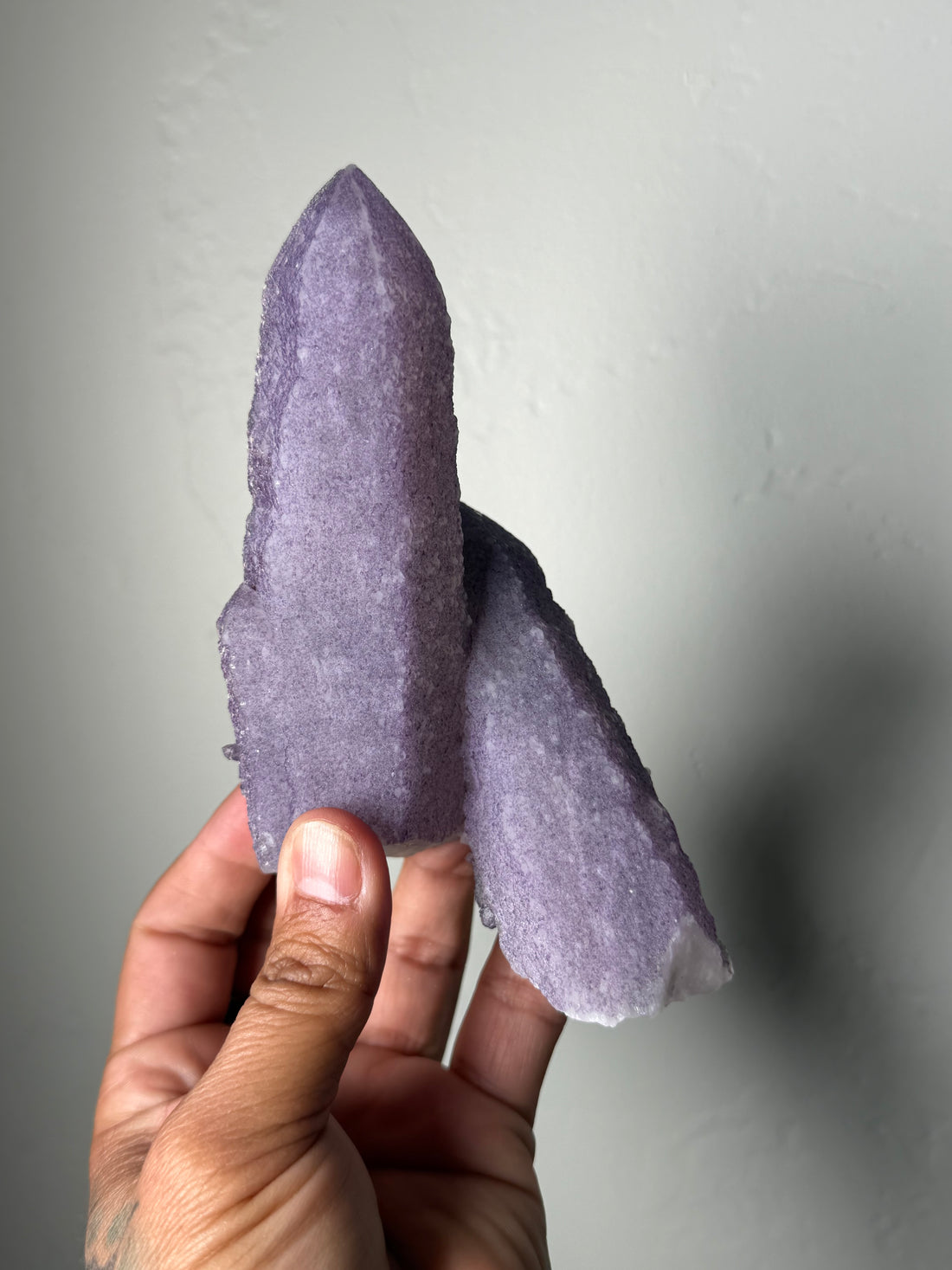 Fluorite on Quartz from Inner Mongolia