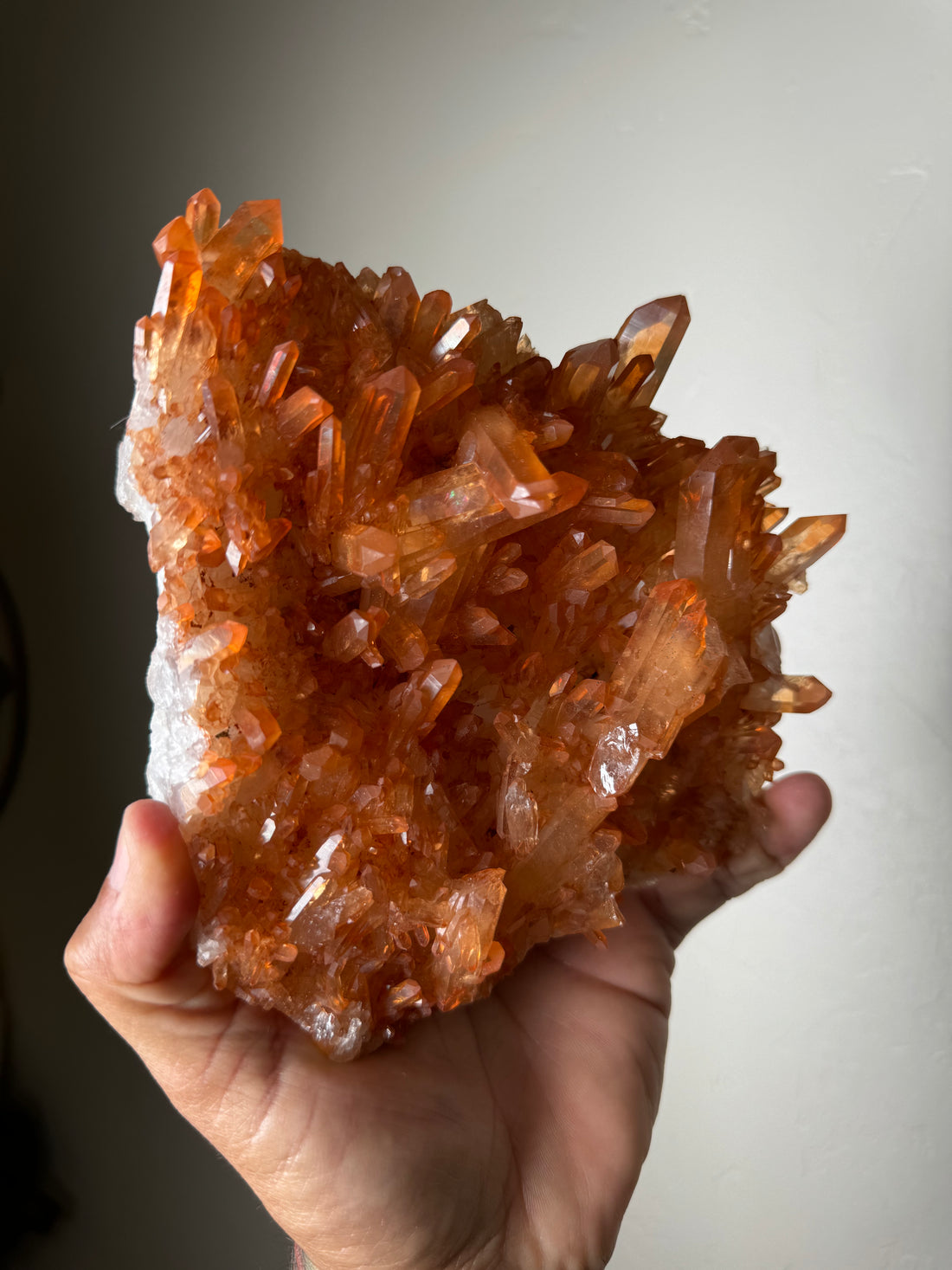 Tangerine Quartz Cluster