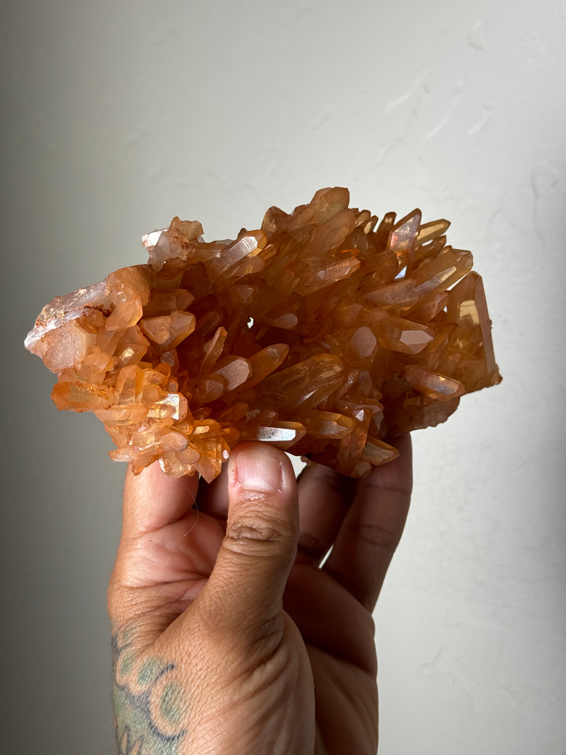 Tangerine Quartz Cluster