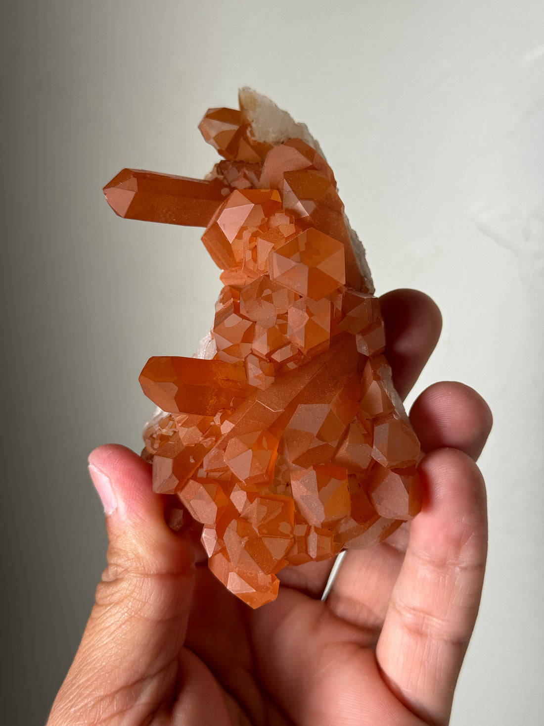 Tangerine Quartz Cluster