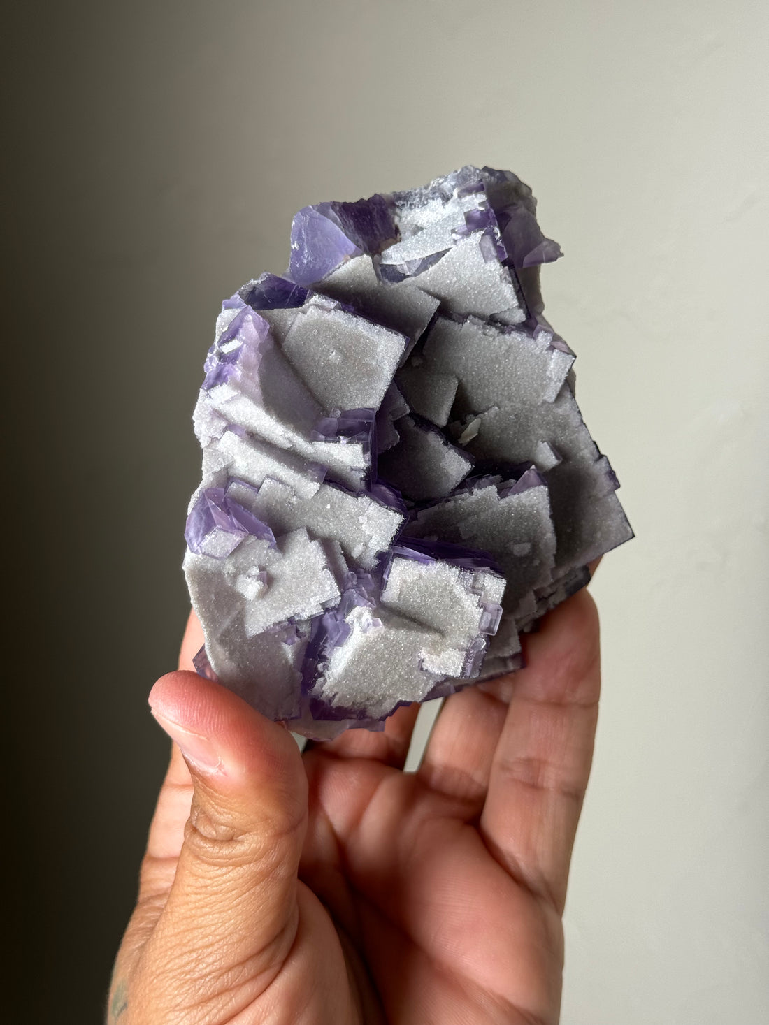 Fluorite with Druzy Quartz (new find) Spain