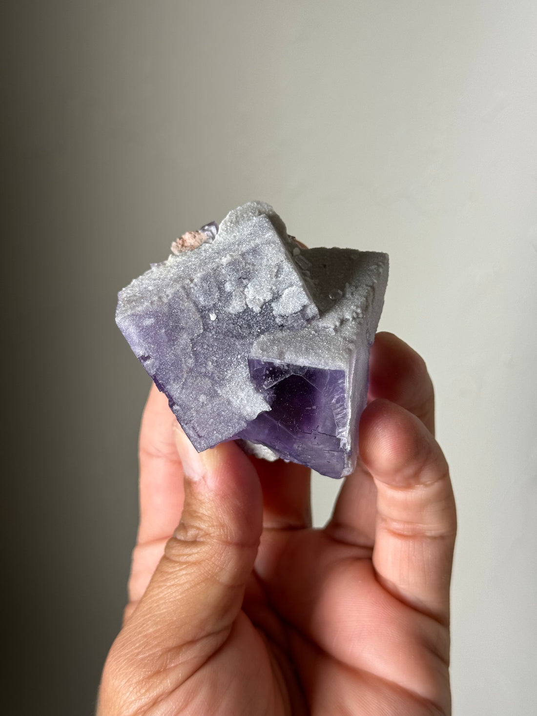 Fluorite with Druzy Quartz (new find) Spain