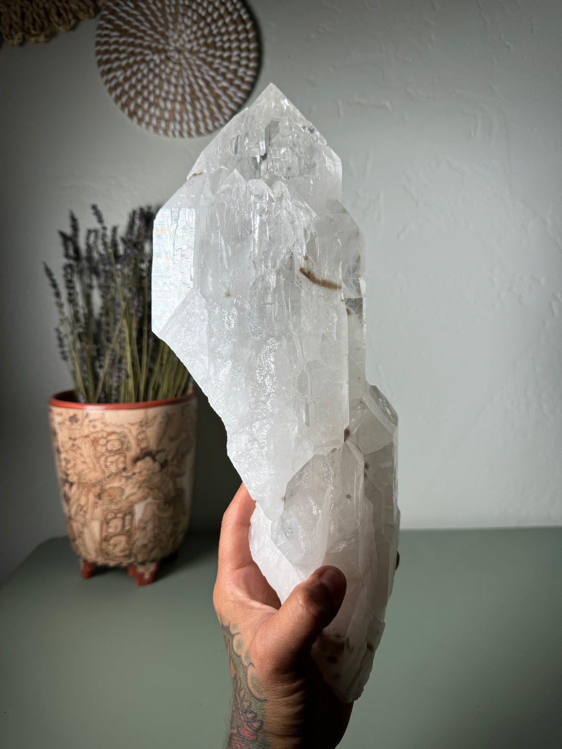 Cathedral Quartz with Smoky spotting from Cruseiro, Brazil