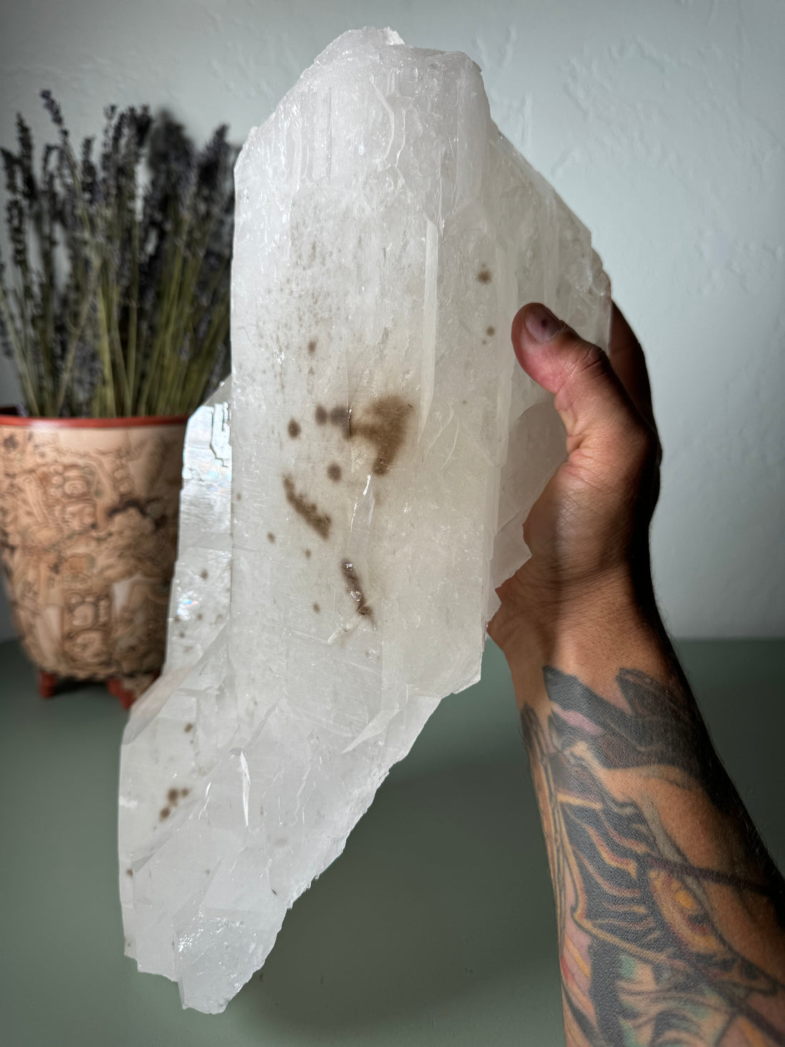 Cathedral Quartz with Smoky spotting from Cruseiro, Brazil