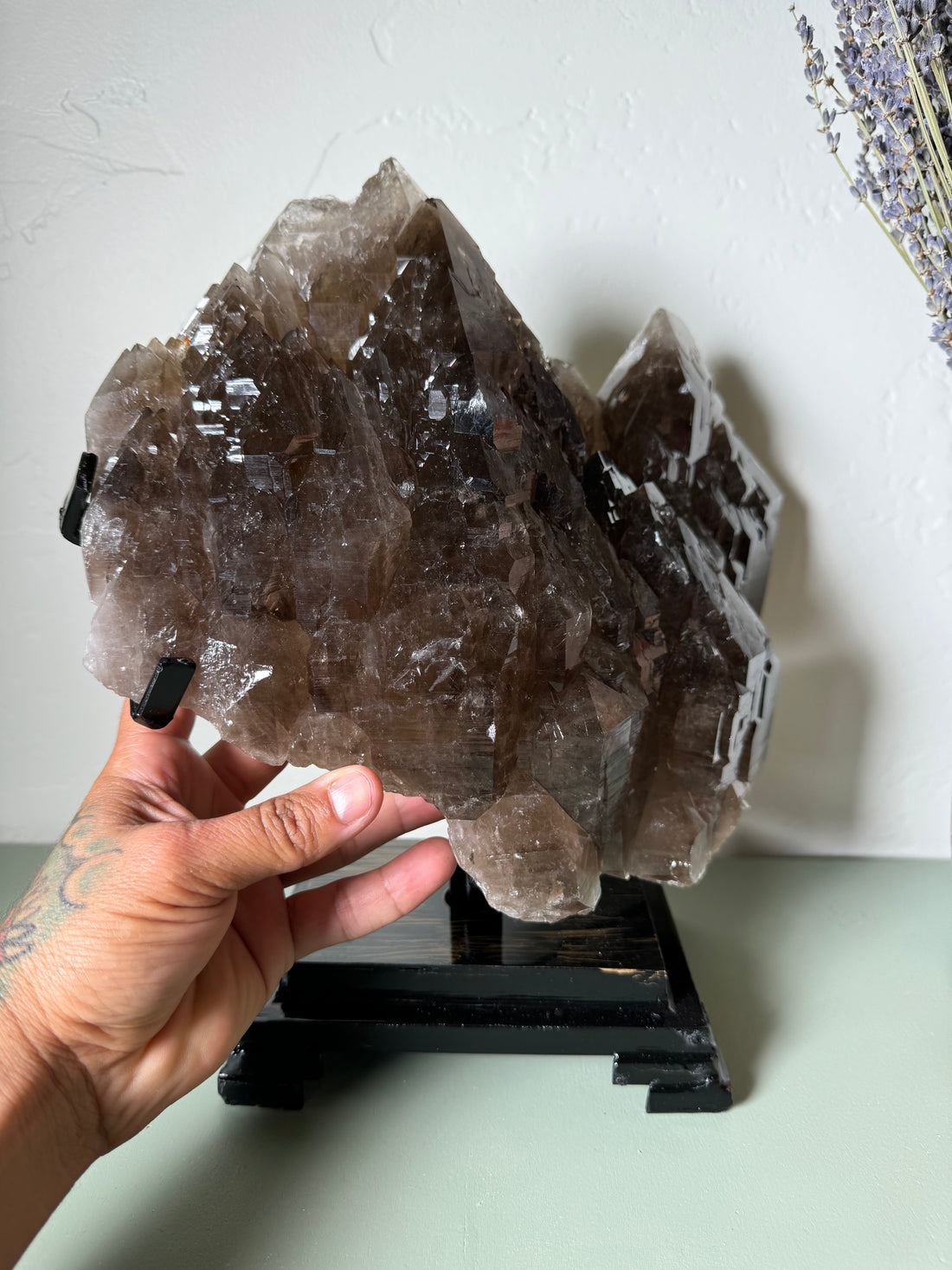 Brazilian Smoky Quartz Cathedral Dispaly