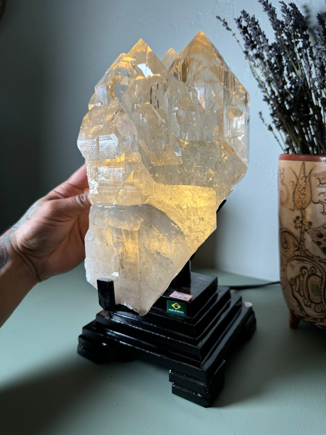 Brazilian Citrine Cathedral Display