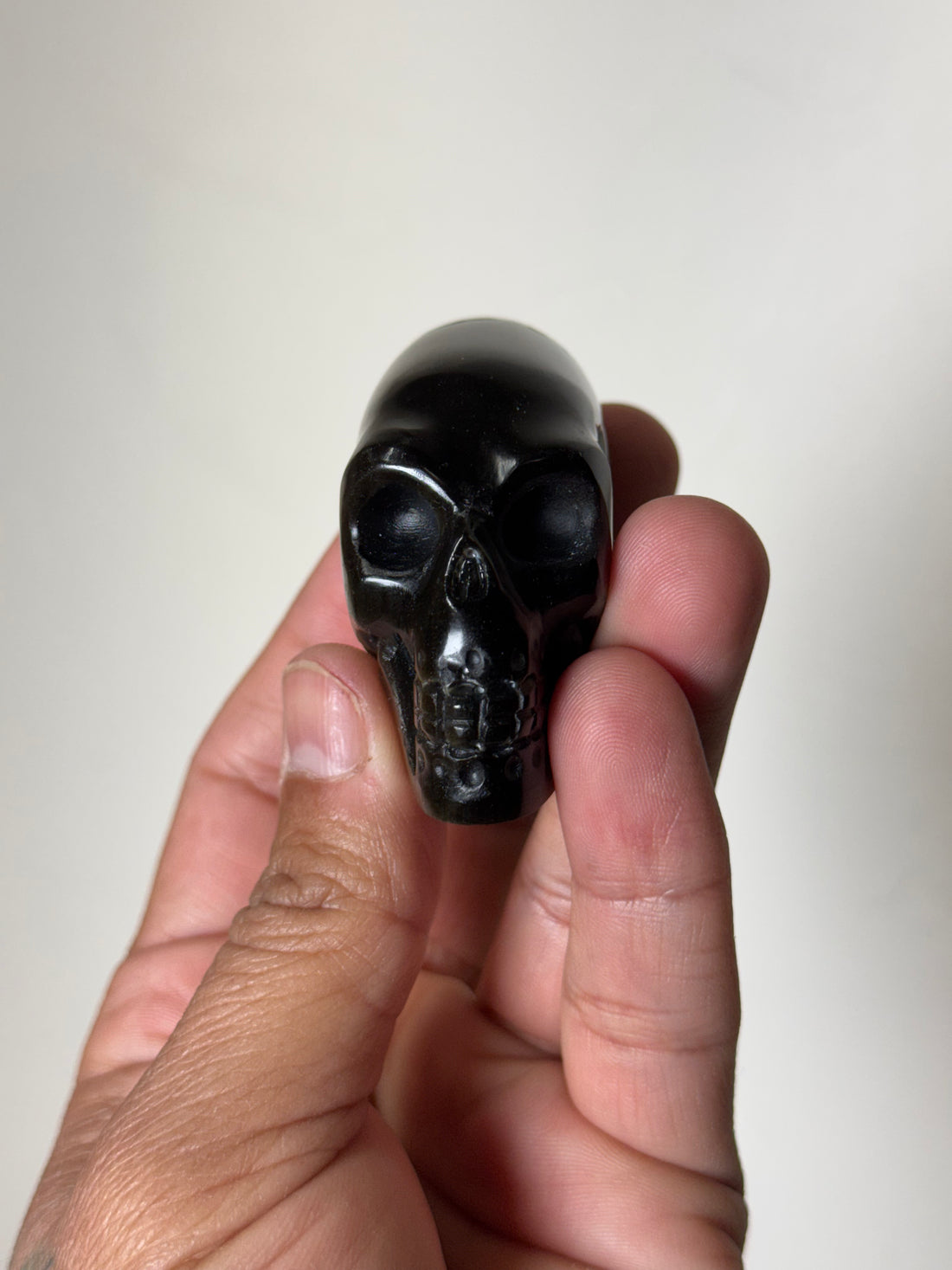 Gold sheen Obsidian Skull (Mexico)