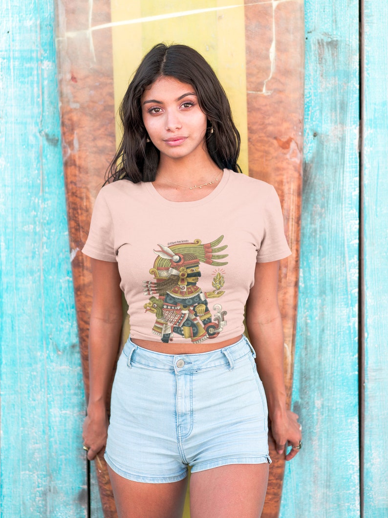 The Tezcatlipoca Crop Tee (Pale pink) Women’s